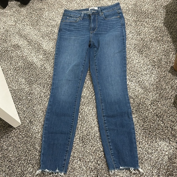 Paige Haxton Ankle Raw Hem Jeans - Picture 4 of 4